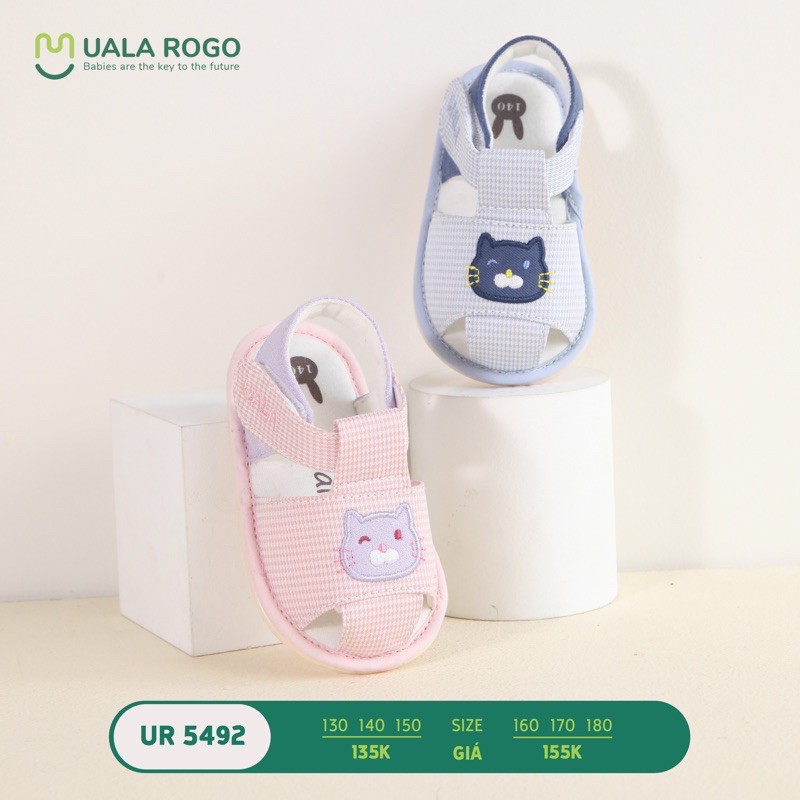 UALA ROGO-Giày tập đi mèo con chuẩn y khoa đế cao su non chống trơn trượt bé trai bé gái siêu mềm nhẹ