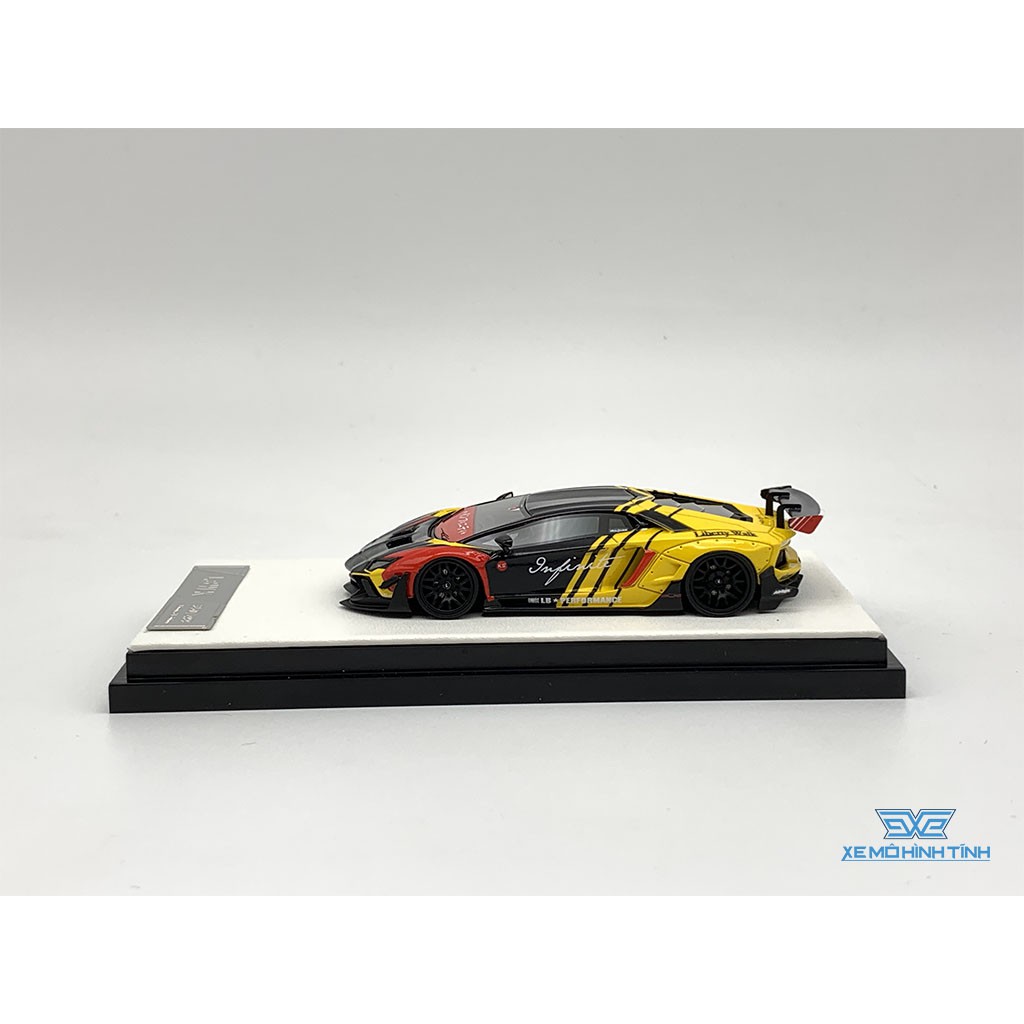 Xe Mô Hình Lamborghini Aventador 2.0 LB INFINITE Limited 499pcs Timothy Pierre và Liberty Walk LBWK 1:64 (Vàng Infinite)