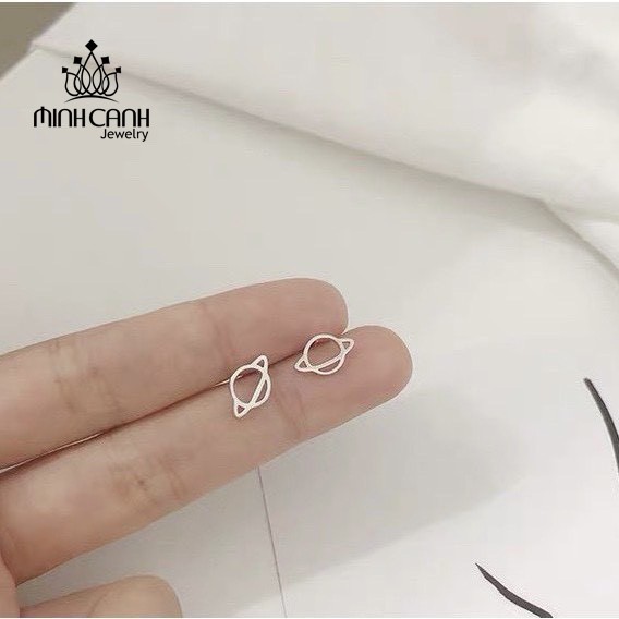 Bông Tai Bạc Quả Địa Cầu - Minh Canh Jewelry