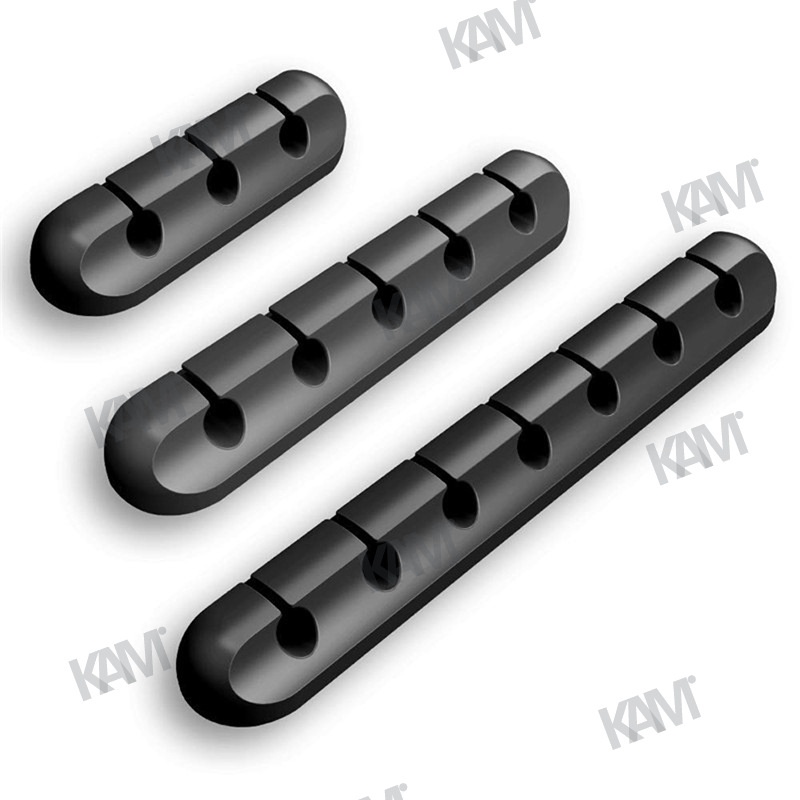 Giá Đỡ Cố Định Dây Cáp Sạc 3 / 5 / 7 Lỗ Bằng Silicon Chất Lượng Cao