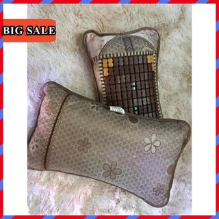 ( FREE SHIP ) Gối Trúc Mây Hạt Cao Cấp Thoáng Khí