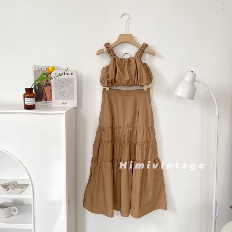 set áo dây kèm cv tầng