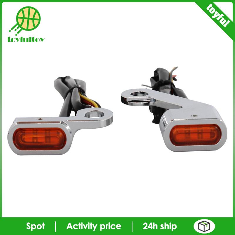 Set 2 Đèn Xi Nhan Màu Đen Cam Cho Xe Harley Touring