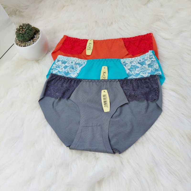 Quần nữ phối ren thông hơi, thoáng mát - lotren