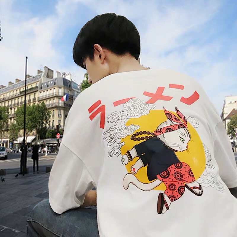 Áo thun tay lỡ unisex form rộng Thỏ Lão Đại nam nữ ulzzang Wind | BigBuy360 - bigbuy360.vn