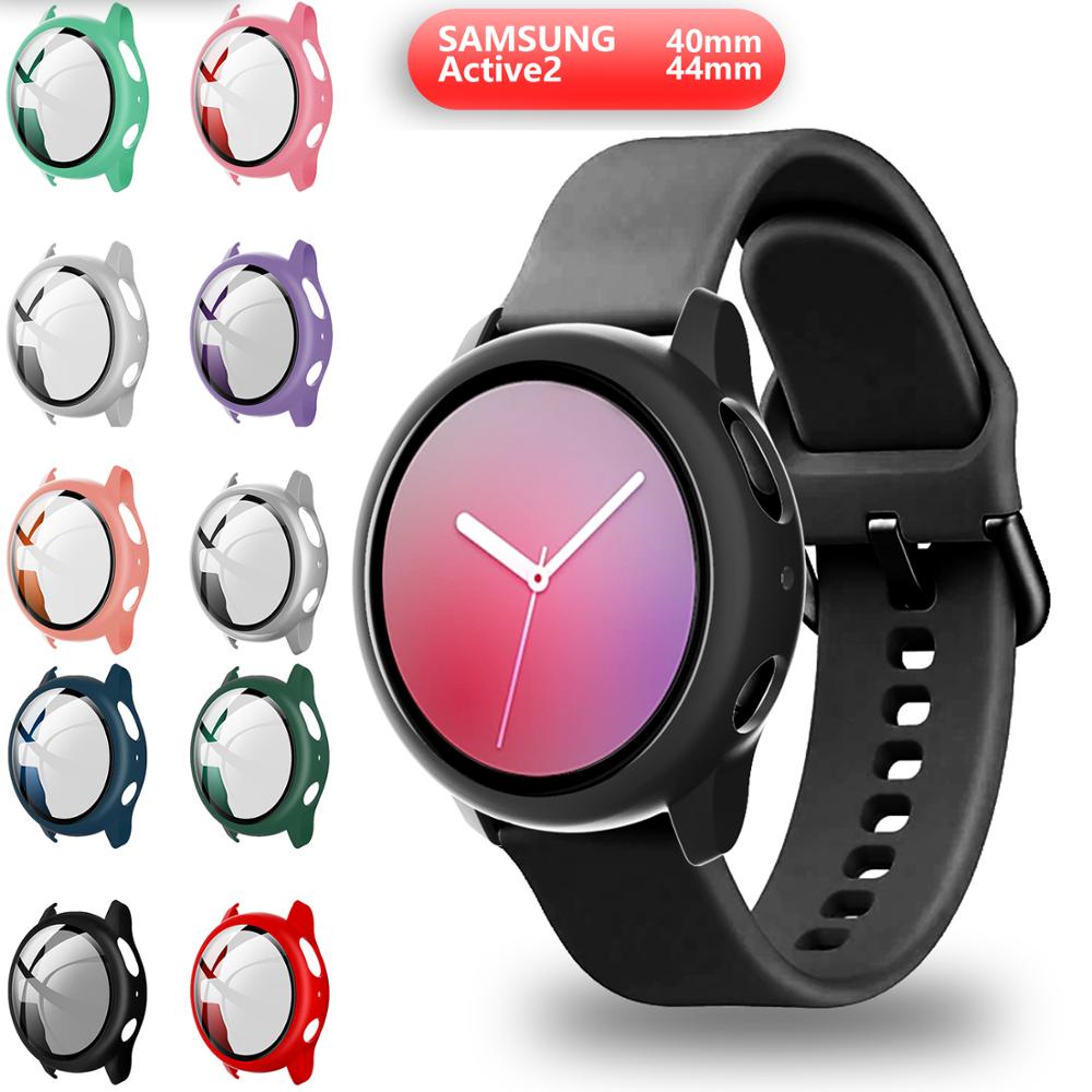Ốp bảo vệ bằng acrylic cứng có kính cường lực cho đồng hồ Samsung Galaxy Active 44 2 44mm 40mm