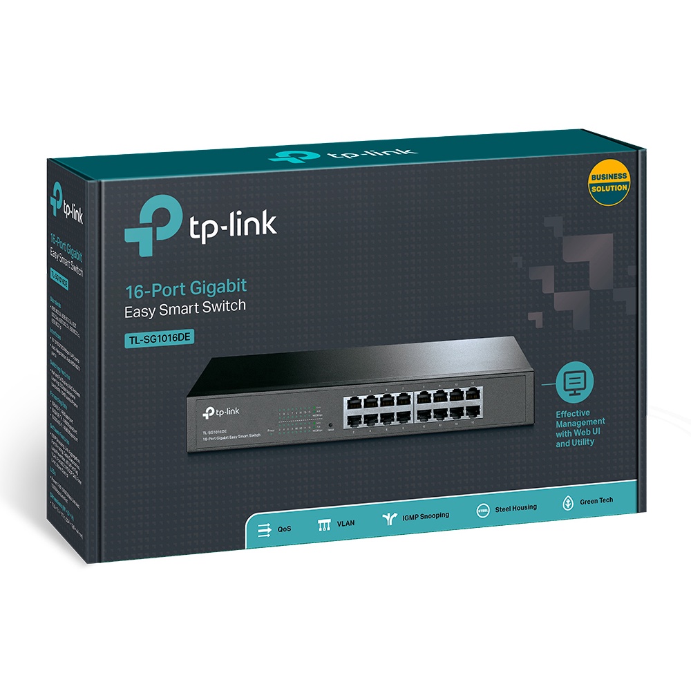 Thiết bị chia mạng TP-Link TL-SG1016DE 16 cổng Gigabit (Chính Hãng TP-Link Việt Nam)