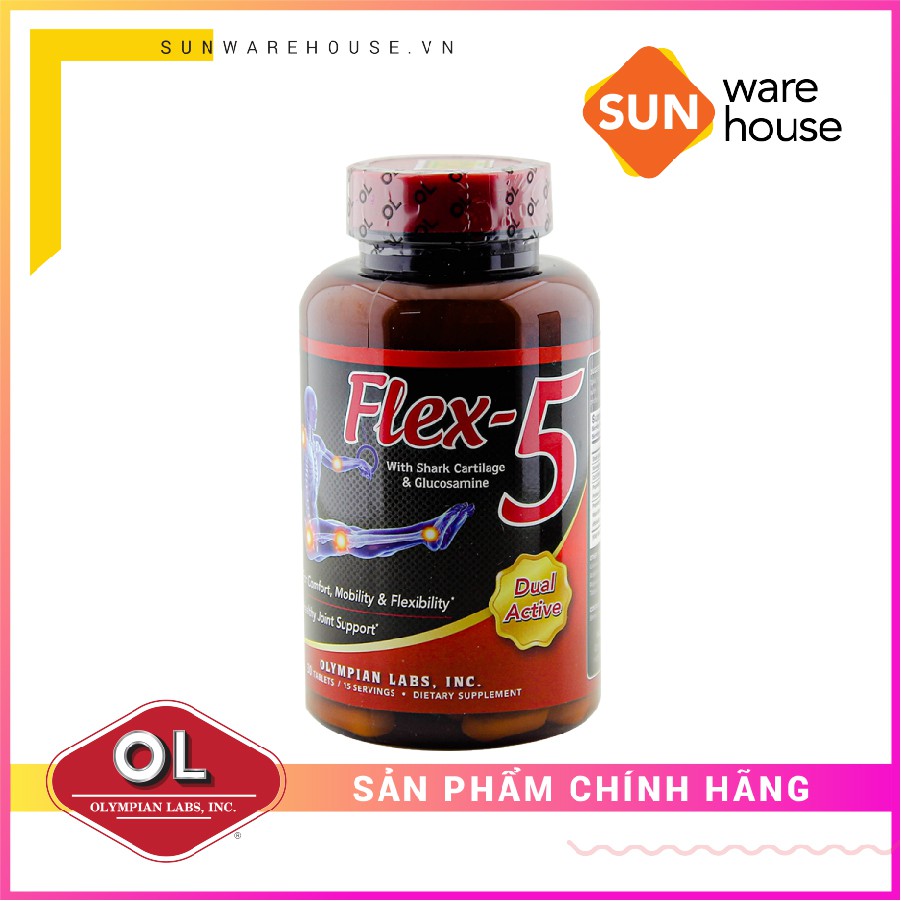 Viên Uống Olympian labs Flex-5 Chăm Sóc Sức Khoẻ Xương Khớp 30 Viên