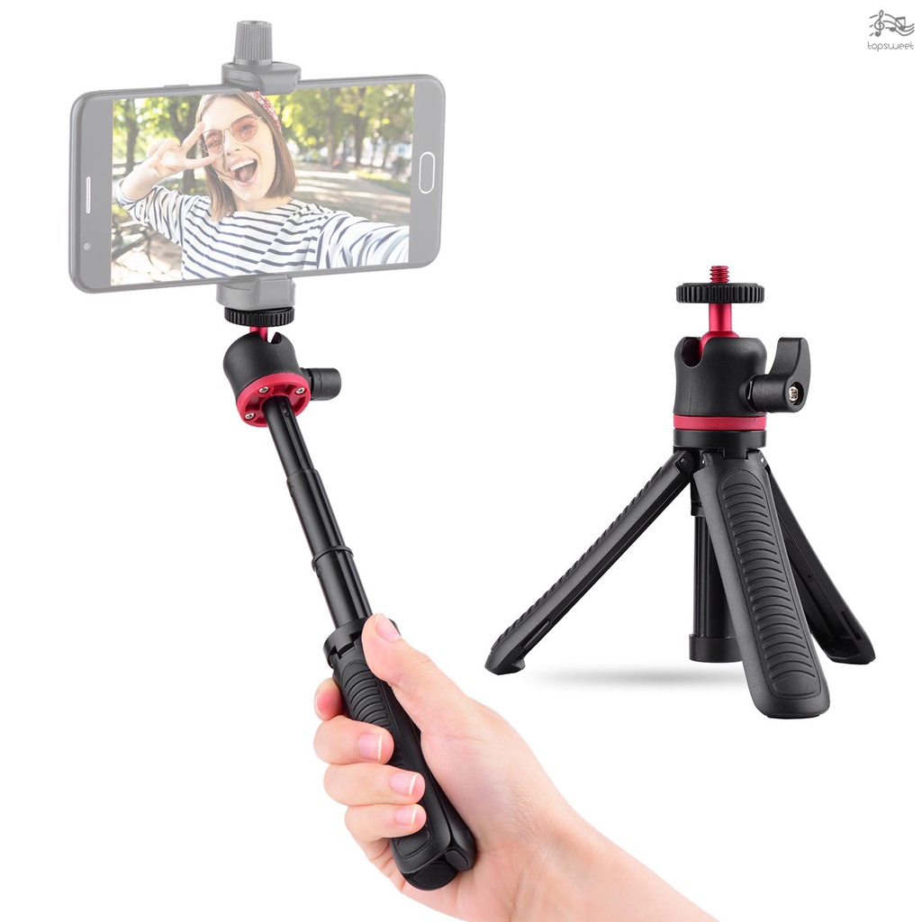 Giá Đỡ Ba Chân Mini Cầm Tay Đầu Bi 1 / 4 Inch Có Thể Kéo Dài Và Kéo Dài Để Bàn | BigBuy360 - bigbuy360.vn