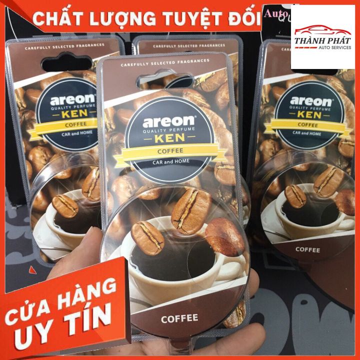 [Nhập Khẩu] Sáp thơm nước hoa khử mùi ô tô cao cấp Areon Ken Hương Cà phê Nhập khẩu Bungari