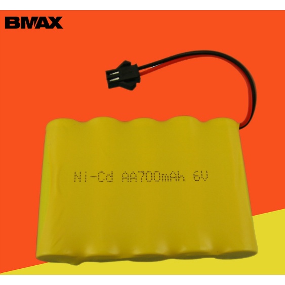Pin Sạc Ni-Cd AA 3.6V, 4.8V, 6V, 7.2V 700 mAh Cổng Cắm SM Dùng Cho Đồ Chơi Ô Tô, Mô Hình Điều Khiển Từ Xa