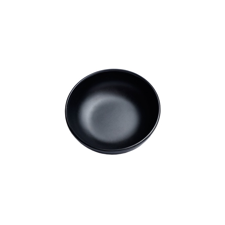10 cái chén đựng nước chấm tròn nhựa melamine màu Đen Nhám (CC57N)