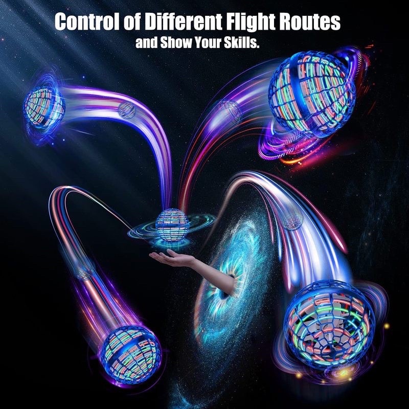 Đồ Chơi Bóng Bay UFO, Quả Cầu Ma Thuật Phát Sáng Lơ Lửng Có Đèn Nhấp Nháy Nhiều Màu Sắc ★Quả Cầu Ma Thuật★