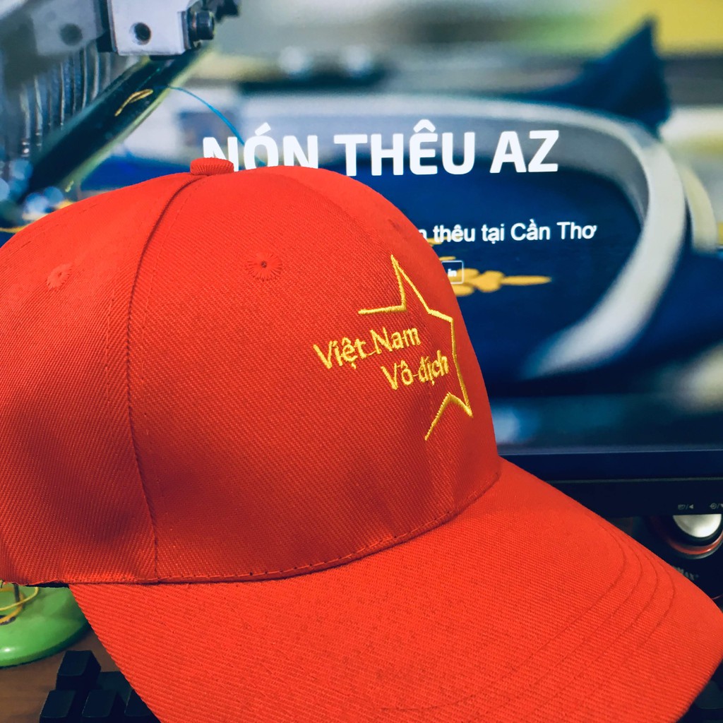 Nón kết thêu Việt Nam vô địch - Mũ Lưỡi Trai AZ MT99