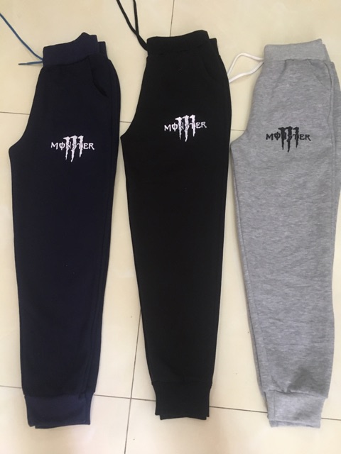 Quần jogger thun nam nữ in chữ | BigBuy360 - bigbuy360.vn