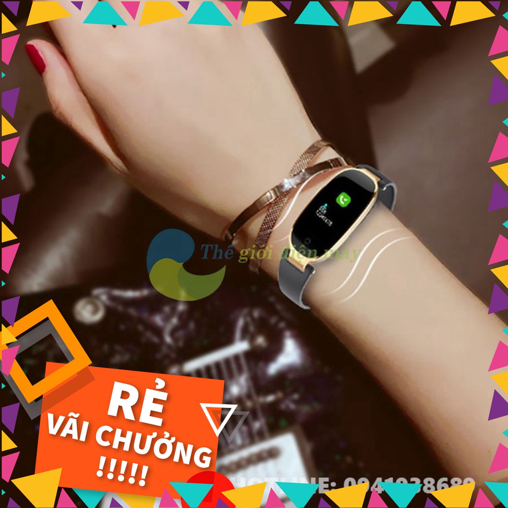 [SALE] [SIÊU PHẨM] Đồng hồ thông minh nữ S3 plus thế hệ mới chống nước 100%, màn hình màu OLED, tặng 1 đồng hồ nam thanh