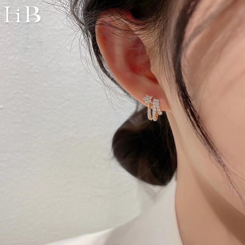 bông tai hình ngôi sao xẹt siêu dễ thương