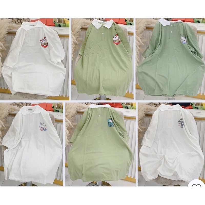 Áo Thun Polo Các Mẫu Tổng Hợp Form Rộng Unisex- Áo Phông Cổ Bẻ Tay Lỡ Dáng Rộng Basic Dễ Mặc