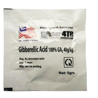 GA3 (GIBBERELLIC ACID 99%)-Phân bón lá cao cấp Gibber 4TB dạng viên sủi 5gram