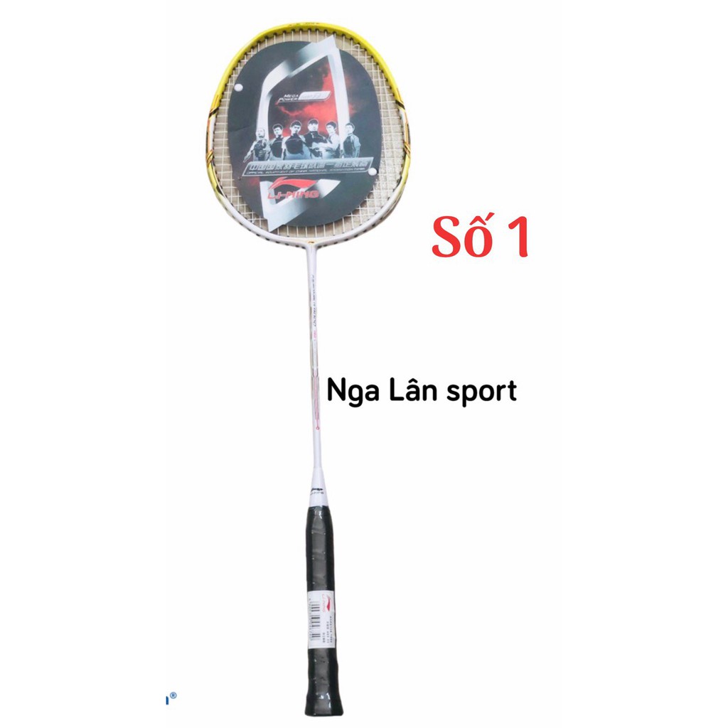 1 Chiếc Vợt Cầu Lông Li-Ning 100% Khung Crom Siêu Bền Đẹp tặng ngay một quấn cán vợt cao cấp và 1 chặn mồ hôi.