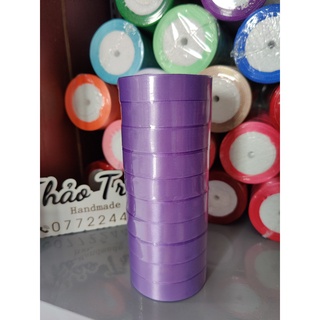 Ruy băng lụa 2cm dài 22m, 10k/cuộn