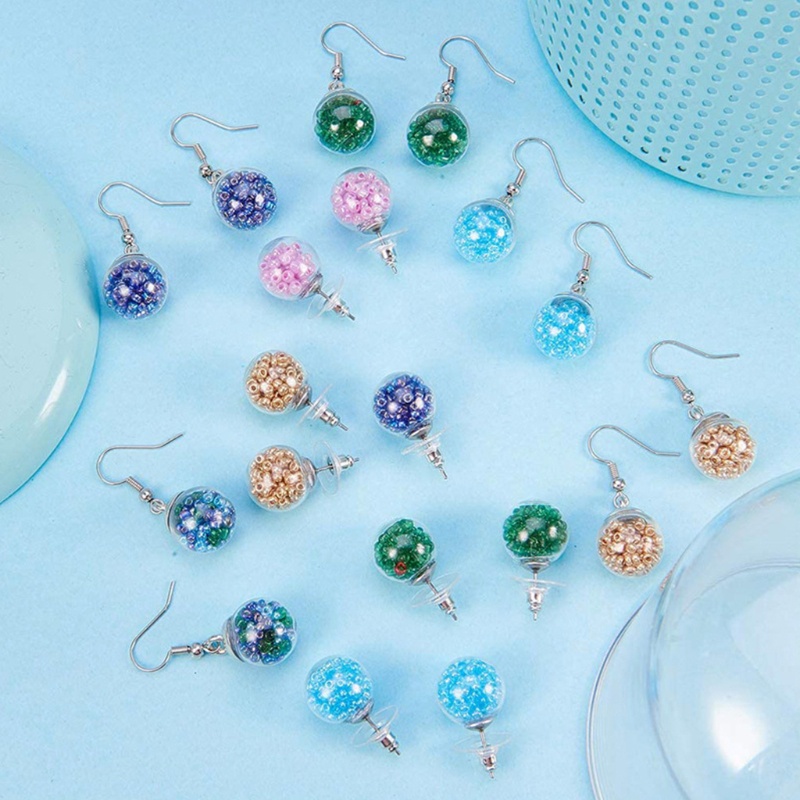 Sa 1 Set Hạt Thủy Tinh Làm Trang Sức Thủ Công