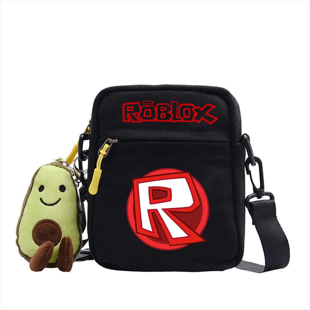 Túi Đeo Chéo Canvas Vuông In Hình Hoạt Hình Roblox Thời Trang Dành Cho Nữ