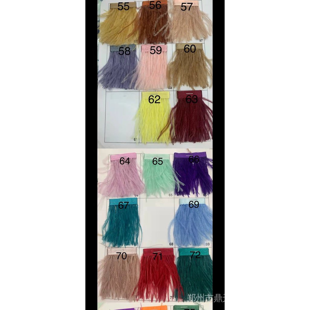 Cuộn Dây Ruy Băng Lông Đà Điểu 1 yard 8-10 cm Trang Trí Váy Cưới