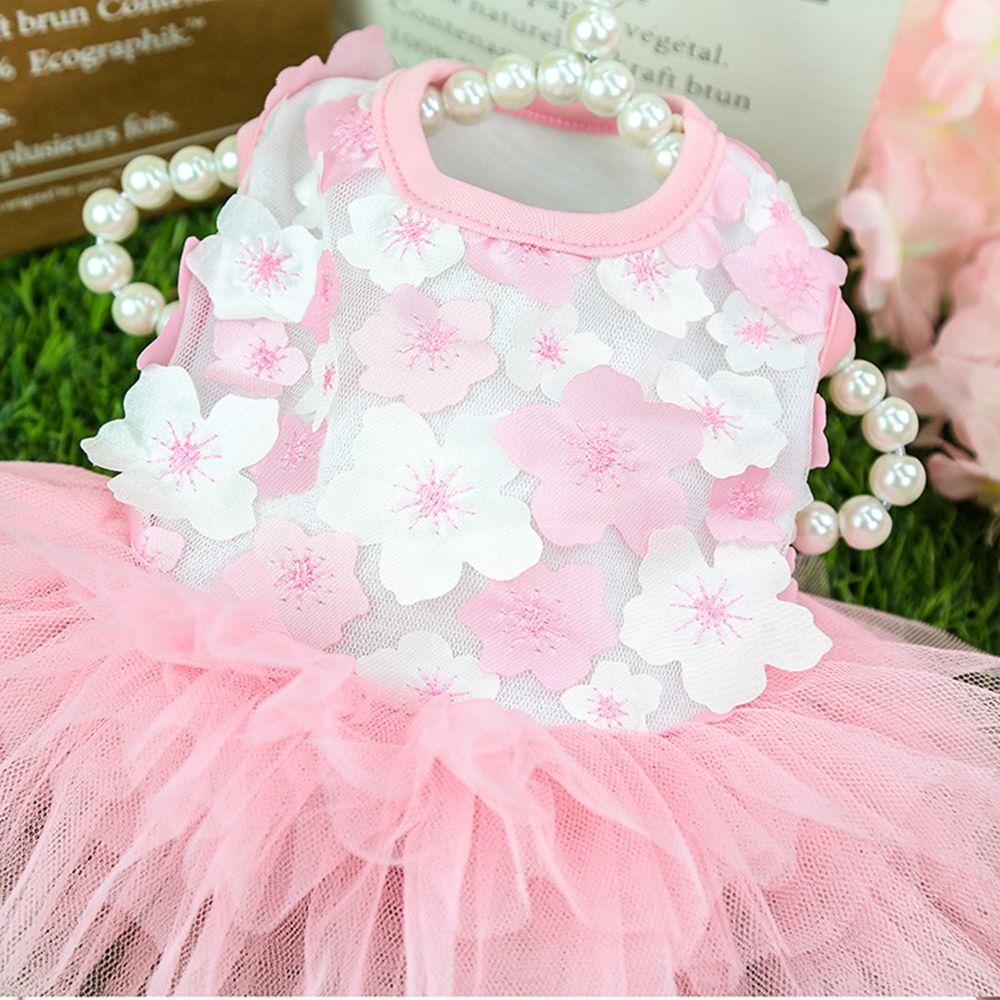 AUGUSTINA Đầm Hoa Đào Dễ Thương Cho Cún Cưng
