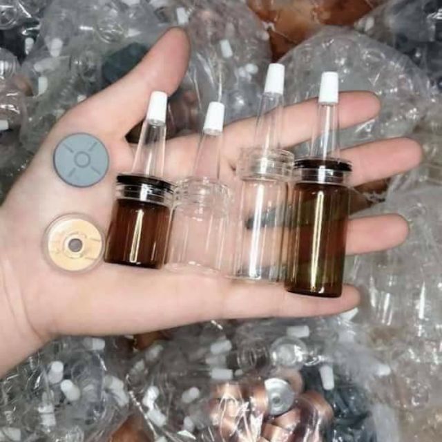 Combo 10 hũ 5ml trắng, 100 hũ chiết kem