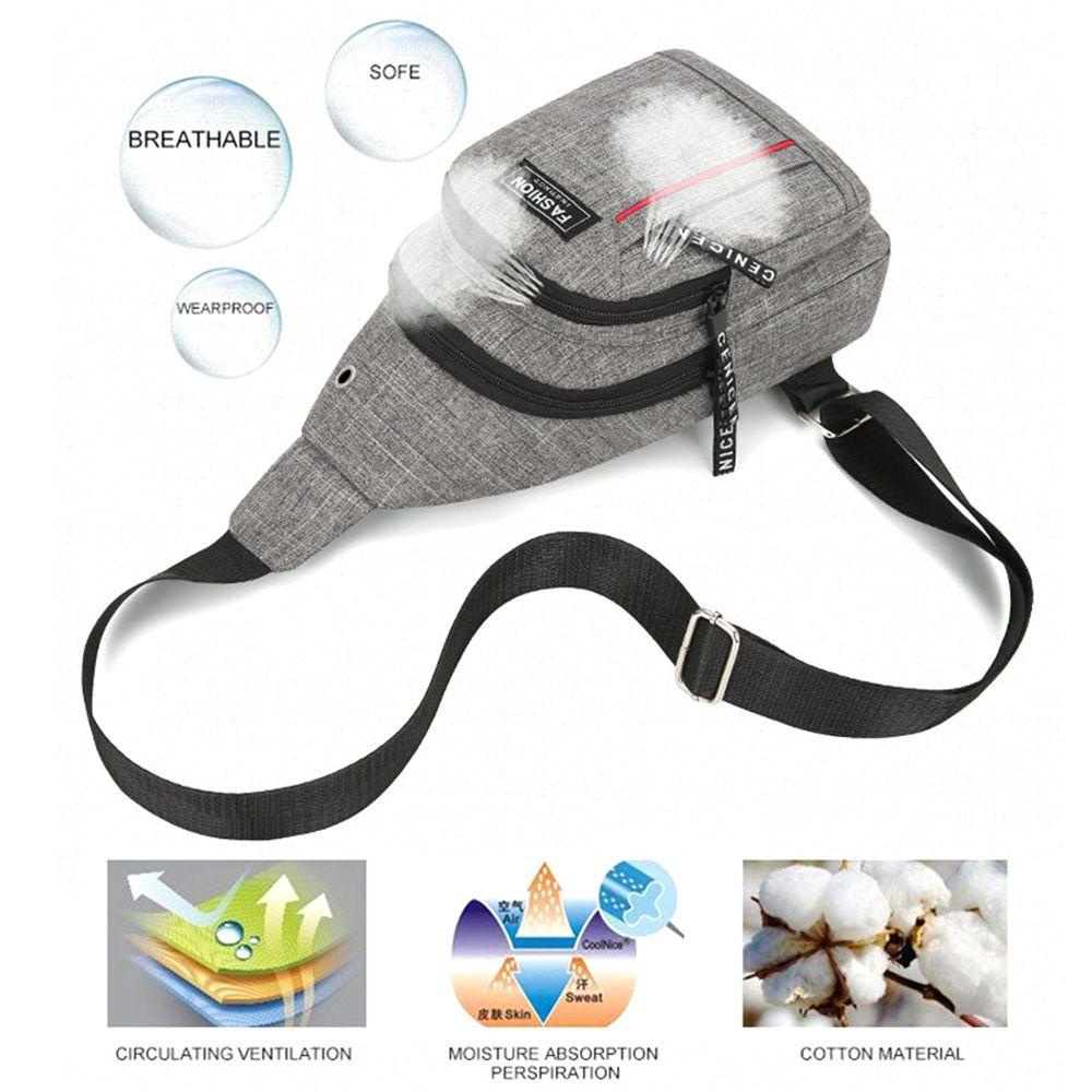 MAYSHOW Túi Đeo Chéo Ngực Bằng Nylon Thời Trang Cho Nam