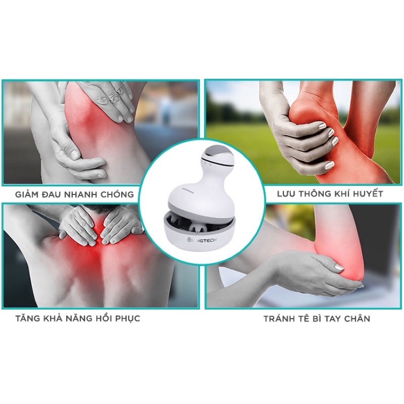 Máy massage đầu và mặt đa năng sạc pin