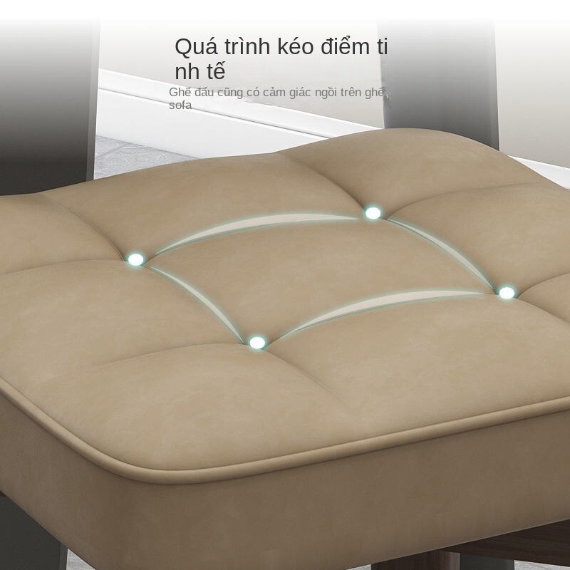 Ghế Ngồi Bàn Trang Điểm Bằng Gỗ Và Da Đơn Giản Hiện Đại