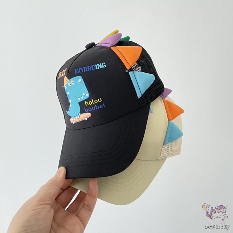 Nón Che Nắng Họa Tiết Khủng Long Hoạt Hình Ba Chiều Phong Cách Hàn Quốc Cho Bé