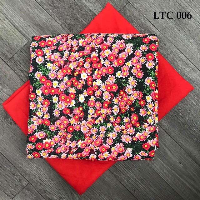 Vải áo dài hoa nhí