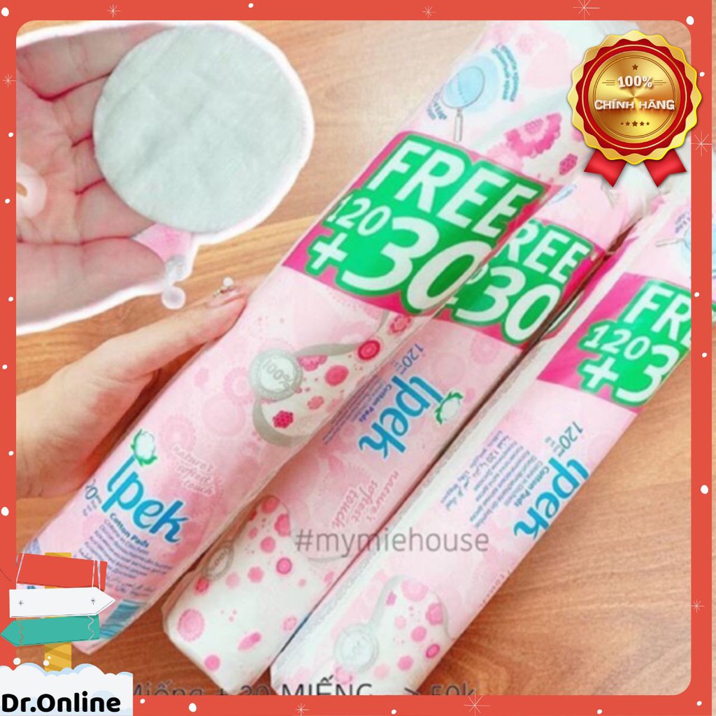 👧Bông tẩy trang Ipek Thổ nhĩ Kỳ 150 miếng 💁