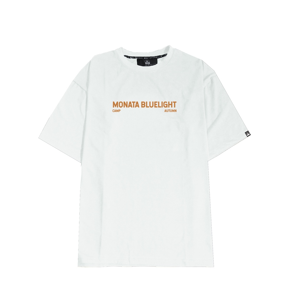 MONATA BLUELIGHT Tee Camp - Áo thun unisex form rộng