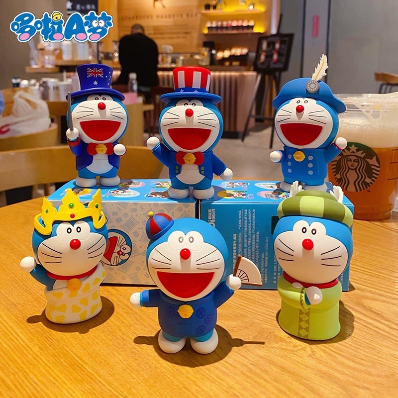 Mô hình doraemon ( trang phục các quốc gia )