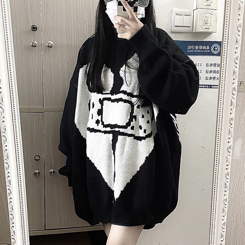 Áo sweater nữ dáng rộng thời trang mùa xuân thu mới