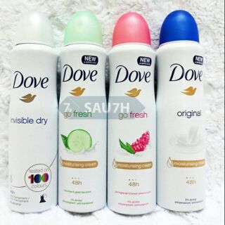 Combo 8 chai xịt khử mùi Dove