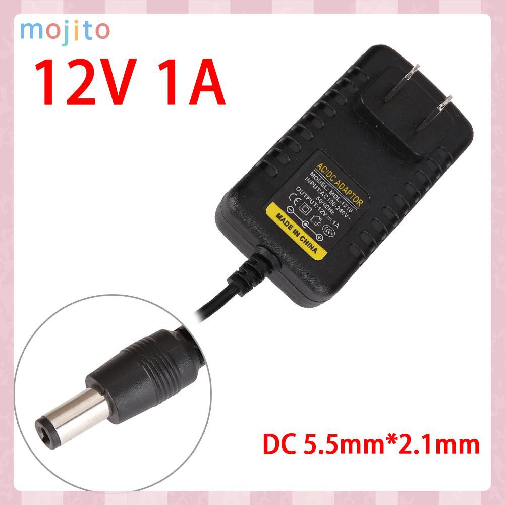 MOJITO AC to DC 5.5mm*2.1mm 5.5mm*2.5mm 12V 1A Switching Power Supply Adapter