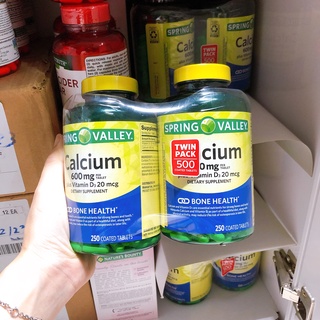 SPRING VALLEY  Natural CALCIUM 600mg + VITAMIN D3 - 800 IU