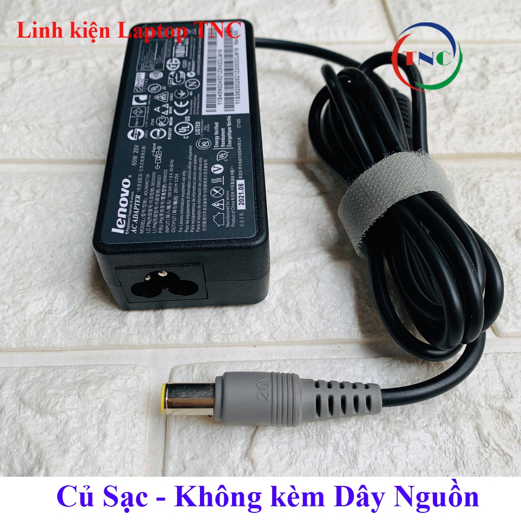 Sac Laptop Lenovo 20V - 3.25A, 65W Đầu Kim To hàng thay thế cho dòng IBM - ThinkPad