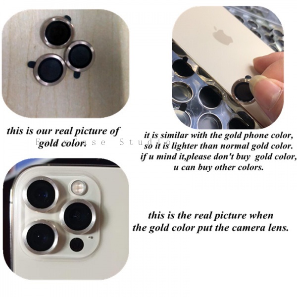 Kính Cường Lực HD Hợp Kim Nhôm Bảo Vệ Camera iPhone 11 12 Pro Max iPhone 12 11 Pro Max