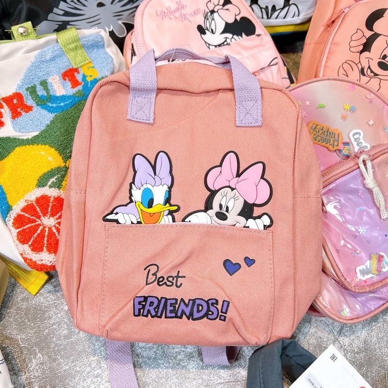 Balo hồng zara bé gái minie daisy vải mềm