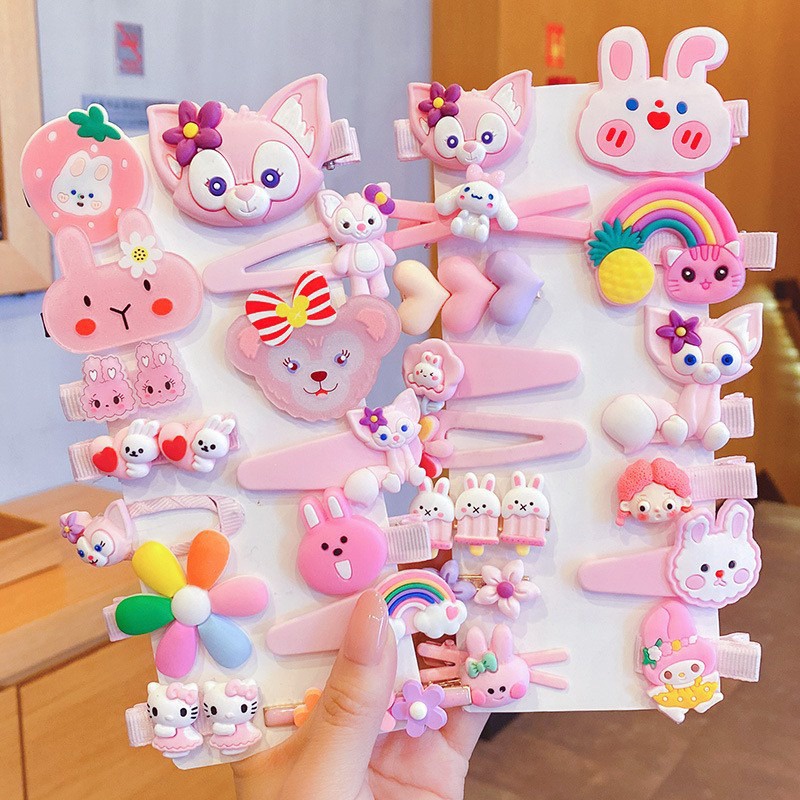 Set 14 Kẹp Tóc Dễ Thương Cho Bé Gái