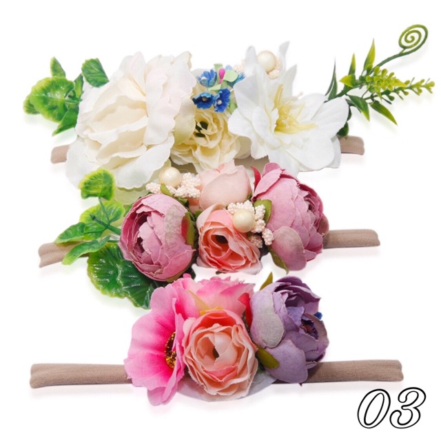Set 3 dây buộc tóc công chúa cho bé gái