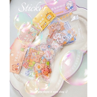 Set 46 miếng dán trang trí hoạ tiết hình thú chống thấm nước cute❤️