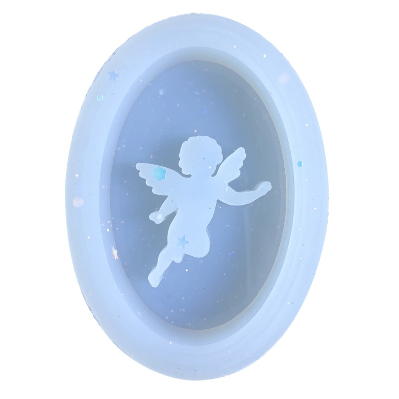 Sa Khuôn Silicon Hình Thiên Thần Có Thể Tái Sử Dụng Làm Đồ Thủ Công DIY