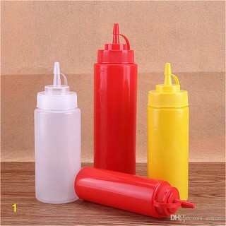 10 Chai nhựa đựng dầu ăn 24oz bình nhựa đựng sốt có nắp 700ml lọ tương cà, mắm, sữa đặc - Bottle